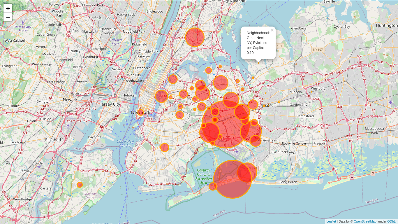 evictions in NYC by neighborhood